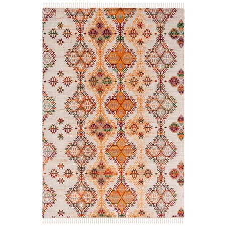 Safavieh 5 x 8 ft. Kilim Bohemian & Global Flat Weave Rectangle Rug Ivory & Gold KLM727A-5
